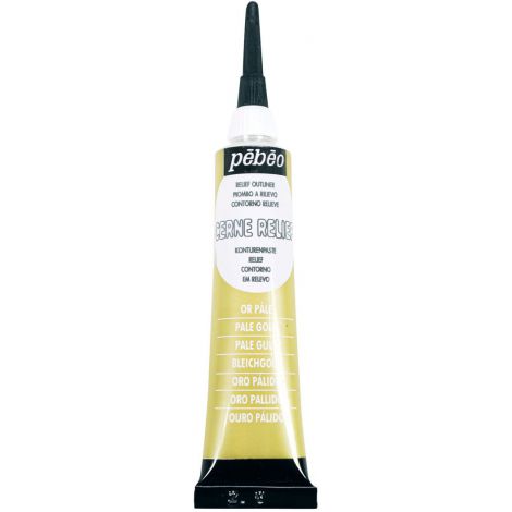Konturówka do szkła/ceramiki Pebeo Cerne Relief 20ml, Złota/Pale Gold